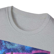Load image into Gallery viewer, T-Shirt made from very soft materials, no side seams. Feels like bliss to wear! Many designs by Kerry Sandhu Art
