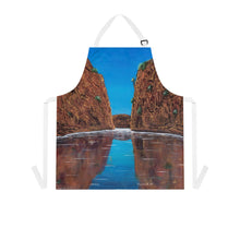 Load image into Gallery viewer, Apron - lightweight, silky finish 100% polyester, two front pockets. Many original artwork designs by Kerry Sandhu Art
