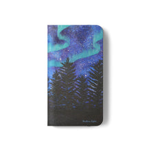 Load image into Gallery viewer, Northern Lights - PHONE CASE WALLET - by Kerry Sandhu Art
