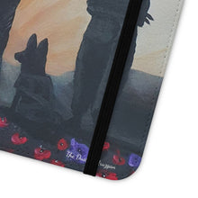 Load image into Gallery viewer, The Dust of Uruzgan (with Poppies) - PHONE CASE WALLET - by Kerry Sandhu Art
