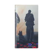 Load image into Gallery viewer, The Dust of Uruzgan (with Poppies) - PHONE CASE WALLET - by Kerry Sandhu Art
