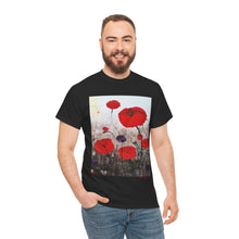 Load image into Gallery viewer, For The Fallen - Unisex HEAVY COTTON TEE - by Kerry Sandhu Art
