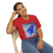 Load image into Gallery viewer, T-Shirt made from very soft materials, no side seams. Feels like bliss to wear! Many designs by Kerry Sandhu Art
