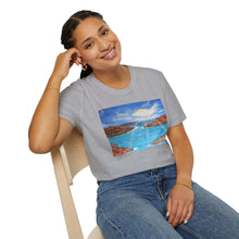 Load image into Gallery viewer, T-Shirt made from very soft materials, no side seams. Feels like bliss to wear! Many designs by Kerry Sandhu Art
