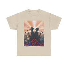 Load image into Gallery viewer, Spirit of the A N Z A Cs - Unisex HEAVY COTTON TEE - by Kerry Sandhu Art
