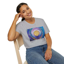 Load image into Gallery viewer, T-Shirt made from very soft materials, no side seams. Feels like bliss to wear! Many designs by Kerry Sandhu Art
