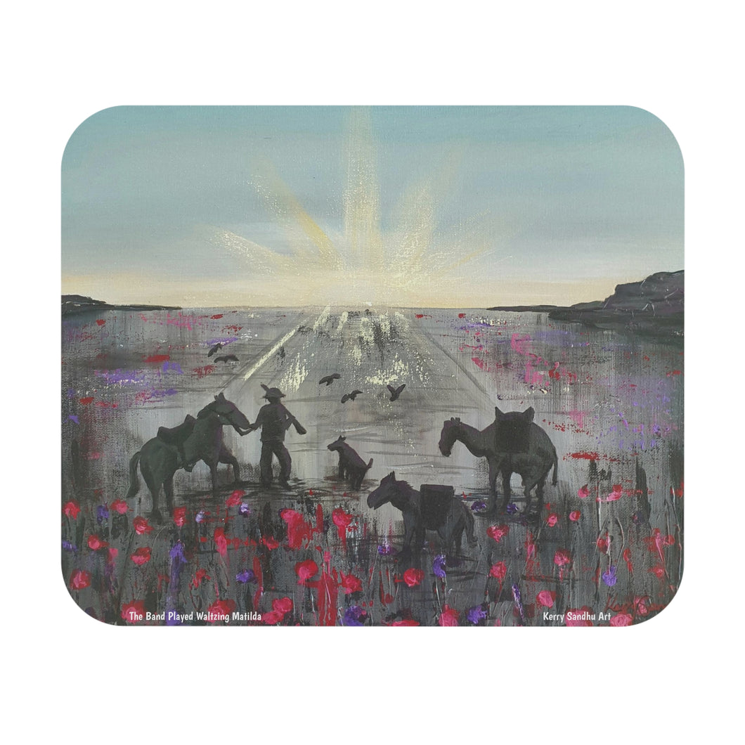 The Band Played Waltzing Matilda - MOUSE PAD (Rectangle) - Designed from original ANZAC Day artwork
