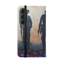 Load image into Gallery viewer, The Dust of Uruzgan (with Poppies) - PHONE CASE WALLET - by Kerry Sandhu Art
