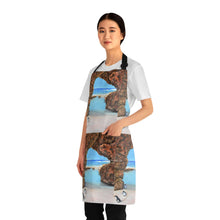 Load image into Gallery viewer, Apron - lightweight, silky finish 100% polyester, two front pockets. Many original artwork designs by Kerry Sandhu Art
