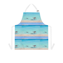 Load image into Gallery viewer, Apron - lightweight, silky finish 100% polyester, two front pockets. Many original artwork designs by Kerry Sandhu Art
