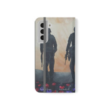 Load image into Gallery viewer, The Dust of Uruzgan (with Poppies) - PHONE CASE WALLET for Samsung &amp; iPhones - Designed from original Anzac Day artwork
