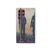 Load image into Gallery viewer, The Dust of Uruzgan (with Poppies) - PHONE CASE WALLET for Samsung &amp; iPhones - Designed from original Anzac Day artwork
