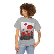 Load image into Gallery viewer, For The Fallen - Unisex HEAVY COTTON TEE - by Kerry Sandhu Art
