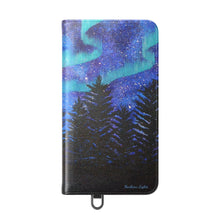 Load image into Gallery viewer, Northern Lights - PHONE CASE WALLET - by Kerry Sandhu Art
