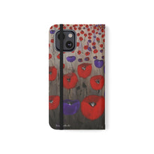Load image into Gallery viewer, Benedictus (Poppies Only) - PHONE CASE WALLET - by Kerry Sandhu Art
