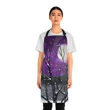 Load image into Gallery viewer, Apron - lightweight, silky finish 100% polyester, two front pockets. Many original artwork designs by Kerry Sandhu Art
