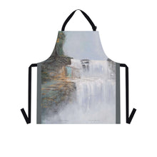 Load image into Gallery viewer, Apron - lightweight, silky finish 100% polyester, two front pockets. Many original artwork designs by Kerry Sandhu Art
