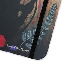 Load image into Gallery viewer, Spirit of the A N Z A Cs - PHONE CASE WALLET - by Kerry Sandhu Art

