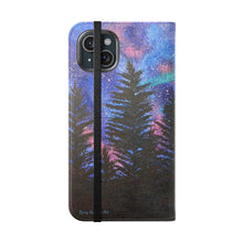 Load image into Gallery viewer, Northern Lights - PHONE CASE WALLET - by Kerry Sandhu Art
