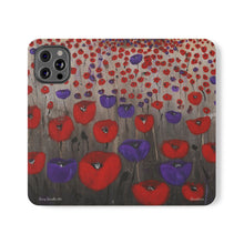 Load image into Gallery viewer, Benedictus (Poppies Only) - PHONE CASE WALLET - by Kerry Sandhu Art
