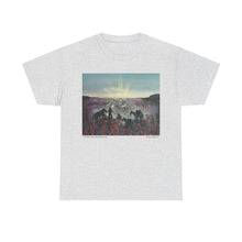 Load image into Gallery viewer, The Band Played Waltzing Matilda - Unisex HEAVY COTTON TEE - by Kerry Sandhu Art
