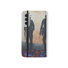 Load image into Gallery viewer, The Dust of Uruzgan (with Poppies) - PHONE CASE WALLET - by Kerry Sandhu Art
