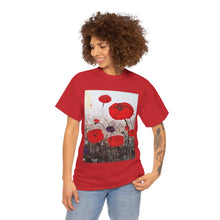 Load image into Gallery viewer, For The Fallen - Unisex HEAVY COTTON TEE - by Kerry Sandhu Art
