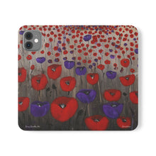 Load image into Gallery viewer, Benedictus (Poppies Only) - PHONE CASE WALLET - by Kerry Sandhu Art
