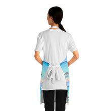 Load image into Gallery viewer, Apron - lightweight, silky finish 100% polyester, two front pockets. Many original artwork designs by Kerry Sandhu Art
