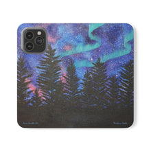 Load image into Gallery viewer, Northern Lights - PHONE CASE WALLET - by Kerry Sandhu Art

