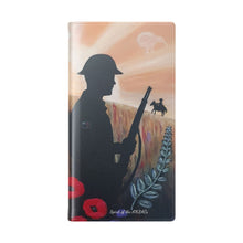 Load image into Gallery viewer, Spirit of the A N Z A Cs - PHONE CASE WALLET - by Kerry Sandhu Art

