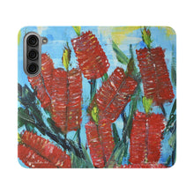 Load image into Gallery viewer, Rustic Bottle Brush - PHONE CASE WALLET - by Kerry Sandhu Art
