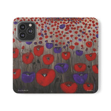 Load image into Gallery viewer, Benedictus (Poppies Only) - PHONE CASE WALLET - by Kerry Sandhu Art
