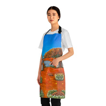 Load image into Gallery viewer, Apron - lightweight, silky finish 100% polyester, two front pockets. Many original artwork designs by Kerry Sandhu Art
