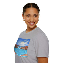 Load image into Gallery viewer, T-Shirt made from very soft materials, no side seams. Feels like bliss to wear! Many designs by Kerry Sandhu Art

