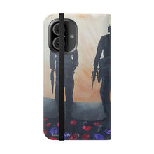 Load image into Gallery viewer, The Dust of Uruzgan (with Poppies) - PHONE CASE WALLET - by Kerry Sandhu Art
