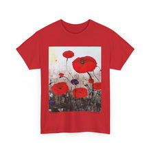Load image into Gallery viewer, For The Fallen - Unisex HEAVY COTTON TEE - by Kerry Sandhu Art
