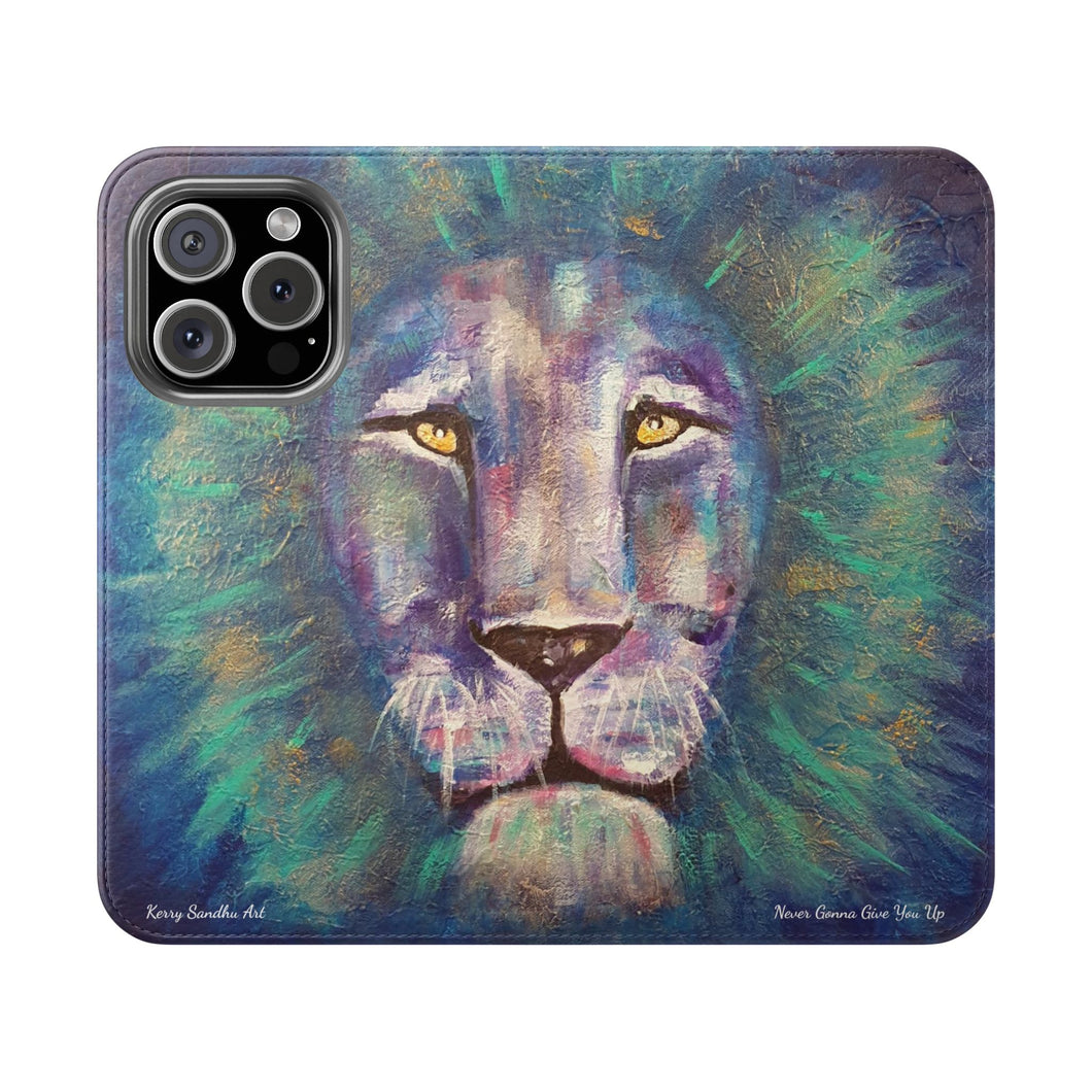 Never Gonna Give You Up - PHONE CASE WALLET - by Kerry Sandhu Art