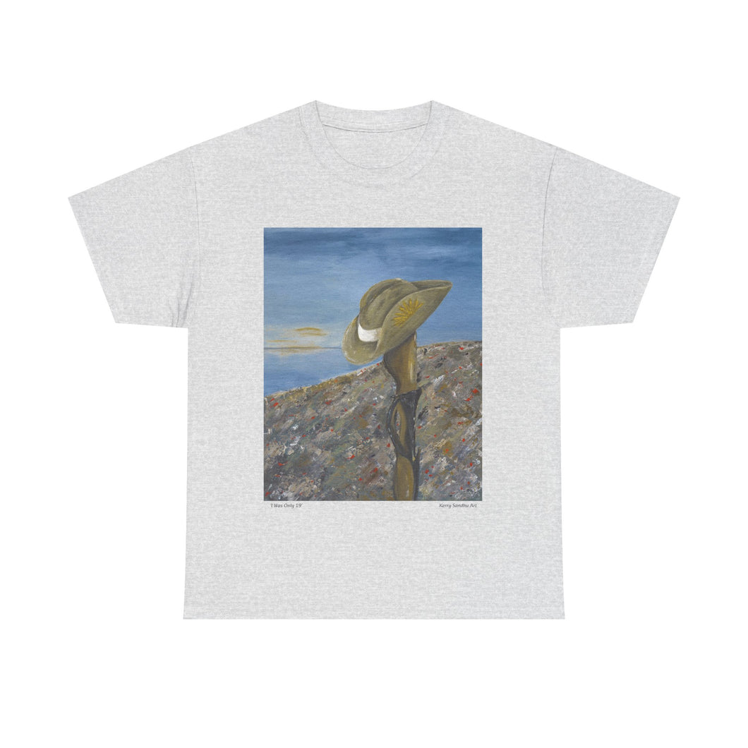 I Was Only 19 - Unisex HEAVY COTTON TEE - by Kerry Sandhu Art