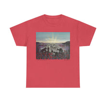 Load image into Gallery viewer, The Band Played Waltzing Matilda - Unisex HEAVY COTTON TEE - by Kerry Sandhu Art

