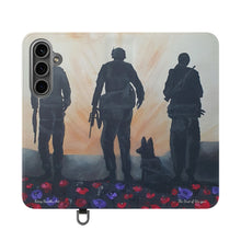 Load image into Gallery viewer, The Dust of Uruzgan (with Poppies) - PHONE CASE WALLET - by Kerry Sandhu Art
