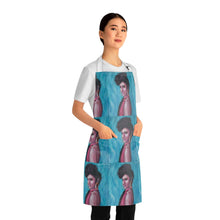 Load image into Gallery viewer, Apron - lightweight, silky finish 100% polyester, two front pockets. Many original artwork designs by Kerry Sandhu Art
