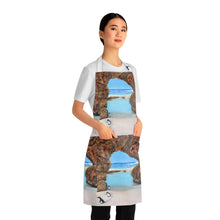 Load image into Gallery viewer, Apron - lightweight, silky finish 100% polyester, two front pockets. Many original artwork designs by Kerry Sandhu Art
