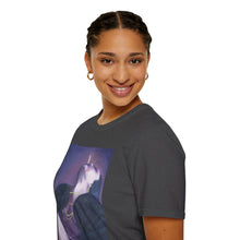 Load image into Gallery viewer, T-Shirt made from very soft materials, no side seams. Feels like bliss to wear! Many designs by Kerry Sandhu Art
