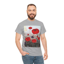 Load image into Gallery viewer, For The Fallen - Unisex HEAVY COTTON TEE - by Kerry Sandhu Art
