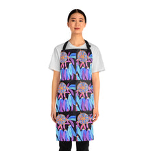 Load image into Gallery viewer, Apron - lightweight, silky finish 100% polyester, two front pockets. Many original artwork designs by Kerry Sandhu Art
