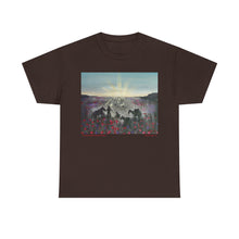 Load image into Gallery viewer, The Band Played Waltzing Matilda - Unisex HEAVY COTTON TEE - by Kerry Sandhu Art
