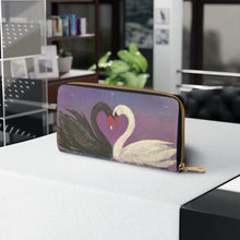 Load image into Gallery viewer, Pockets for cash, c/cards, coins, &amp; more. Stylish faux leather, lots of original artworks by Kerry Sandhu Art to choose from
