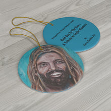 Load image into Gallery viewer, Cold Day In The Sun - CERAMIC ORNAMENT - Designed from Original Artwork
