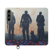 Load image into Gallery viewer, The Dust of Uruzgan (with Poppies) - PHONE CASE WALLET - by Kerry Sandhu Art
